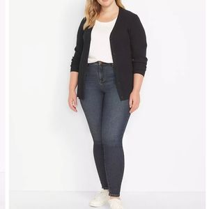 Dark wash mid rise jeans